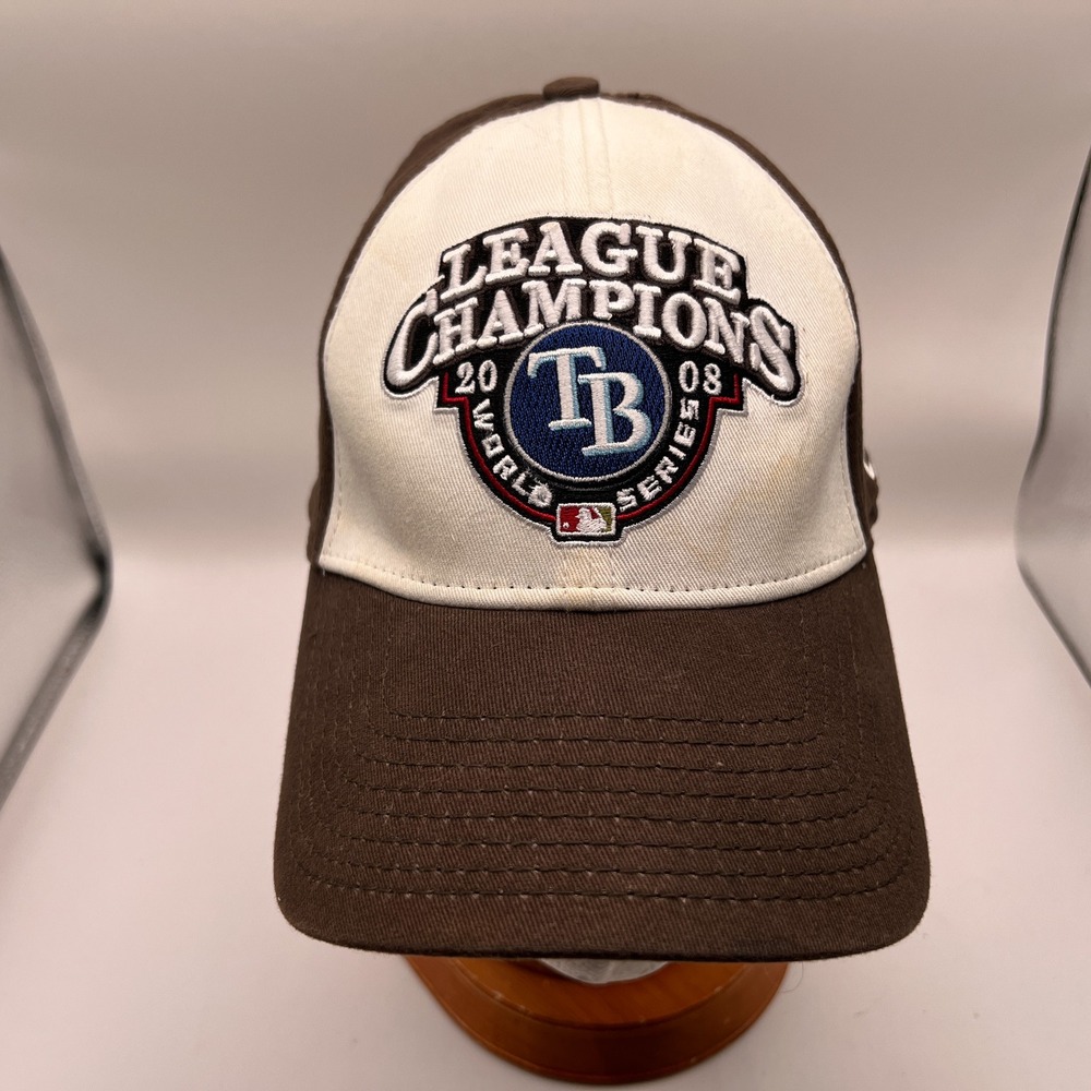 New Era Tampa Bay Rays 2008 World Series League Champions Hat Brown White OSFM